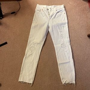 Levi’s white 501 never worn! W25 L30